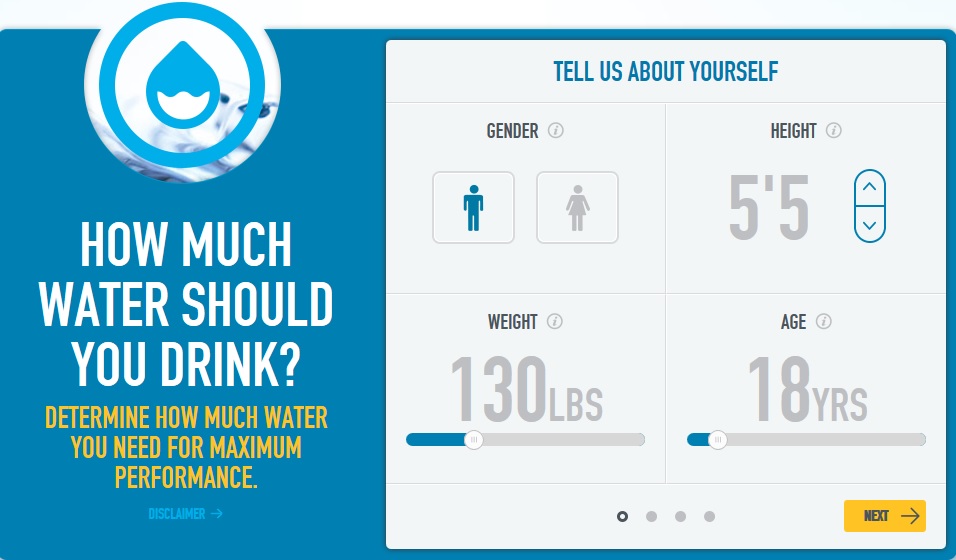 Water Intake Chart